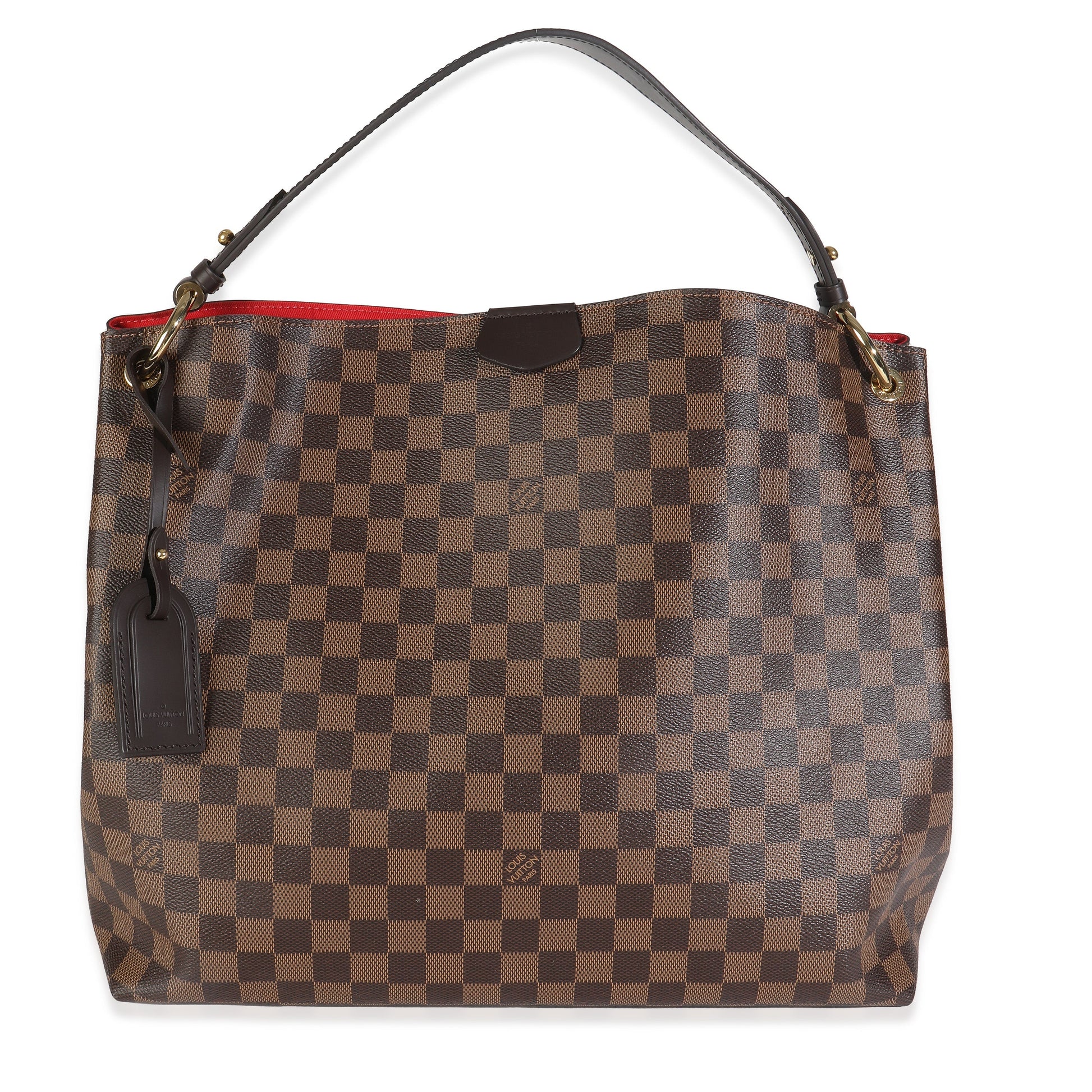 Louis Vuitton Damier Ebene Graceful Canvas Handbag