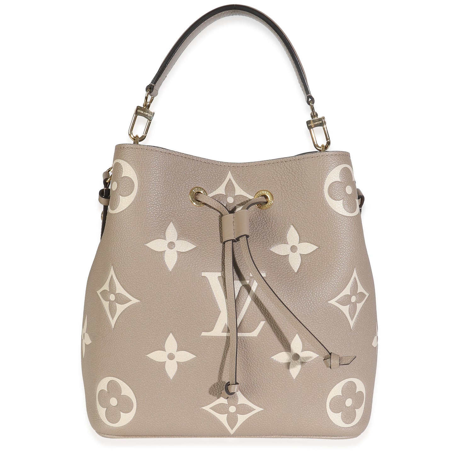 Louis Vuitton Tourterelle Creme Empreinte Giant Neonoe Monogram Handbag Neonoe Mm