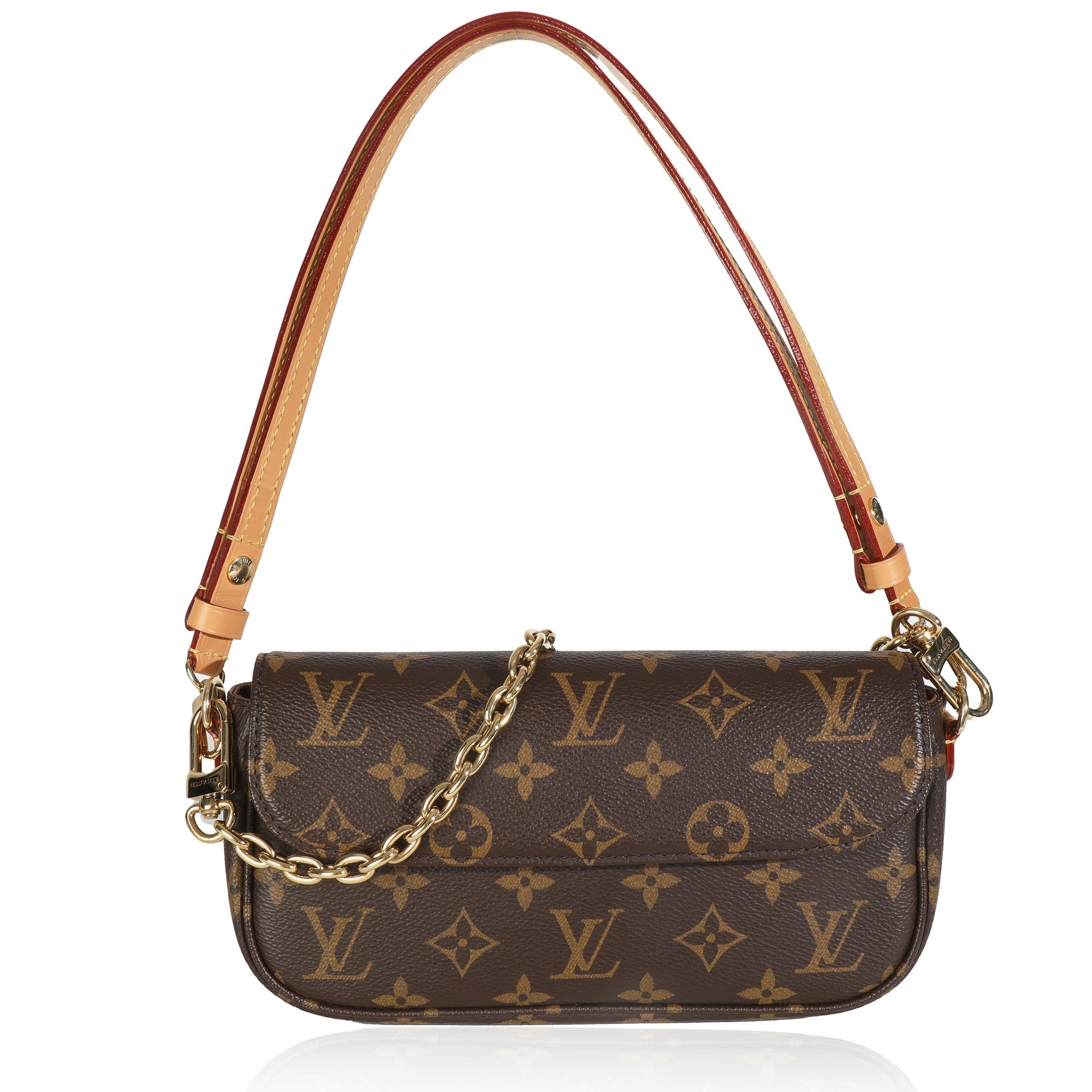 Louis Vuitton Ivy On Monogram Canvas Chain Wallet Case On Chain