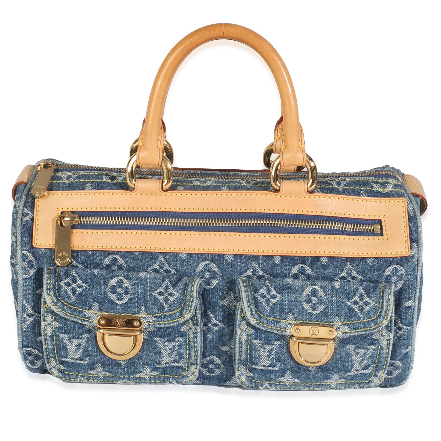 Louis Vuitton Neo Speedy Monogram Denim Blue Handbag Neo Speedy