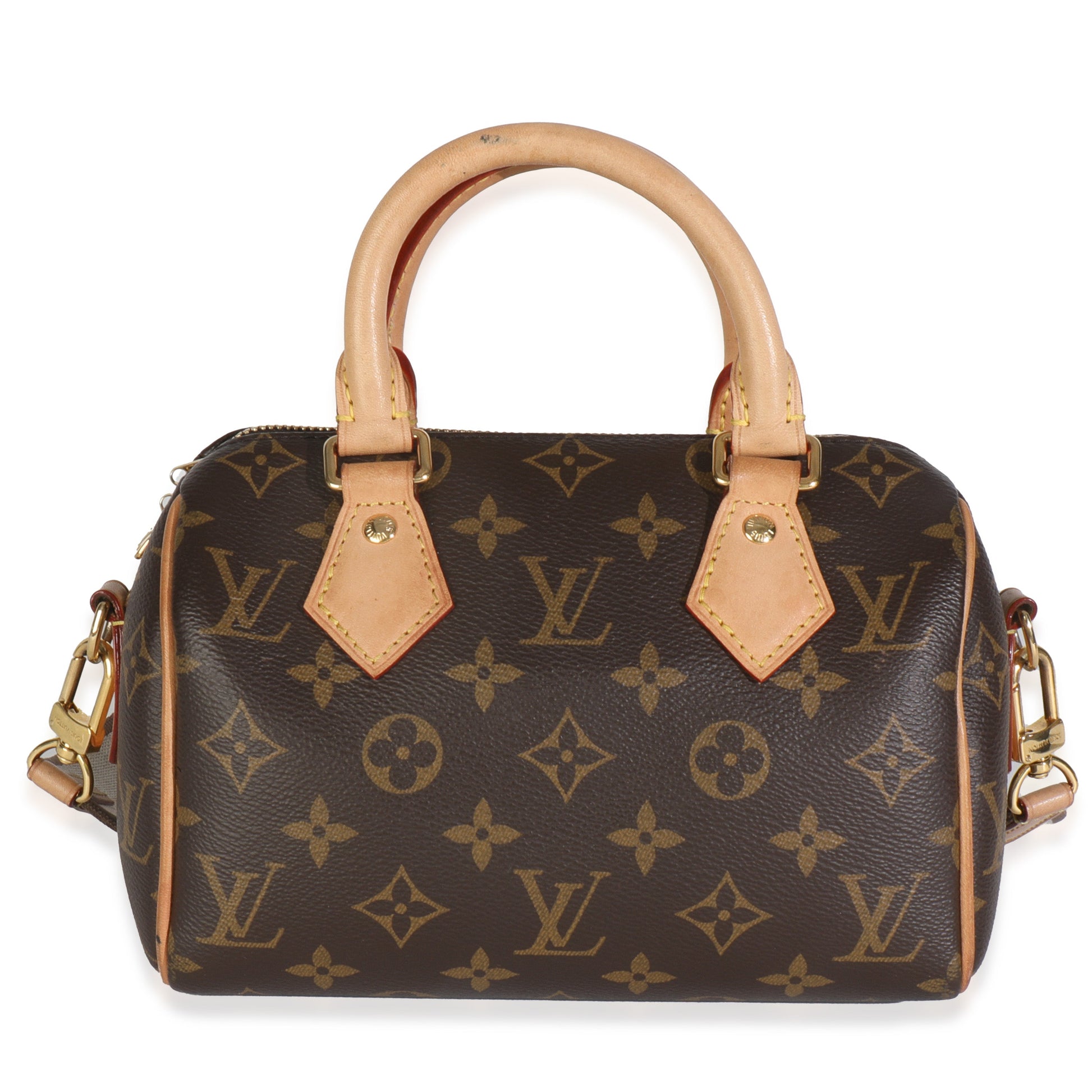 Louis Vuitton Speedy Bandouliere 20 Monogram Canvas Beige Handbag Bandouliere 20