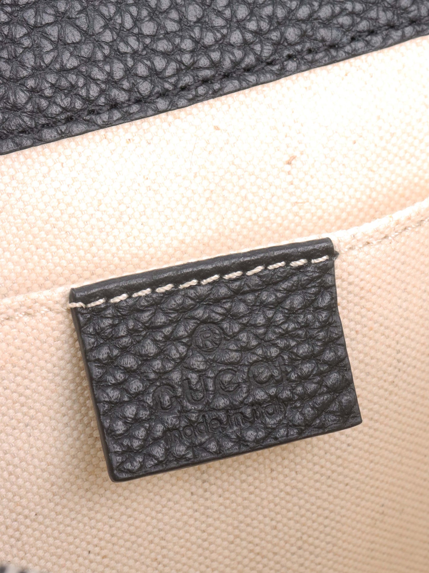 Gucci Black Dionysus bag with bamboo handle.