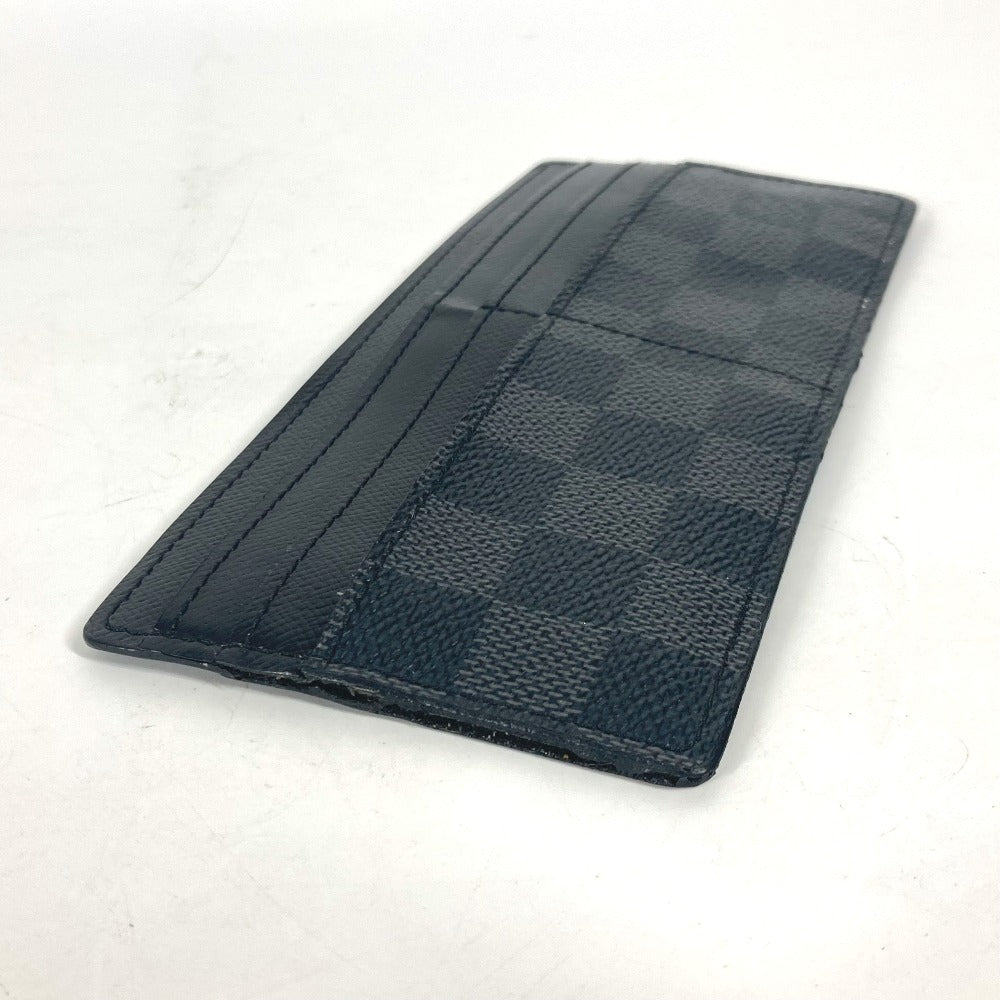 Louis Vuitton N63084 Damier Grafitto Damier Grafitte Canvas Black Wallet Case