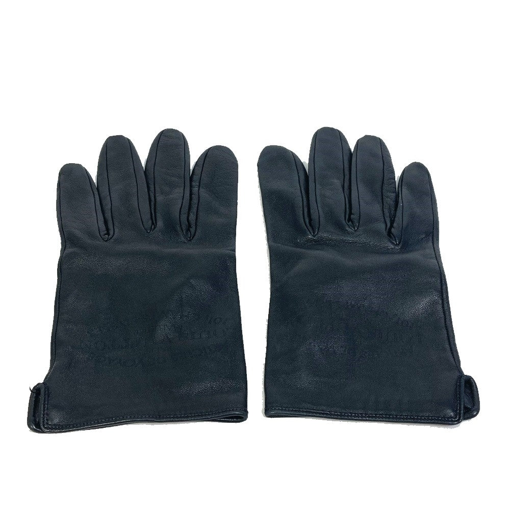 Louis Vuitton gloves M75555 Leather Black Logo Handbag