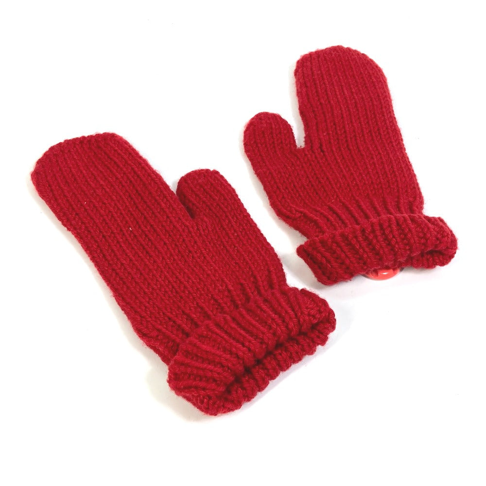 Louis Vuitton gloves Can Badge Morphle Constance Wool Red Apparel