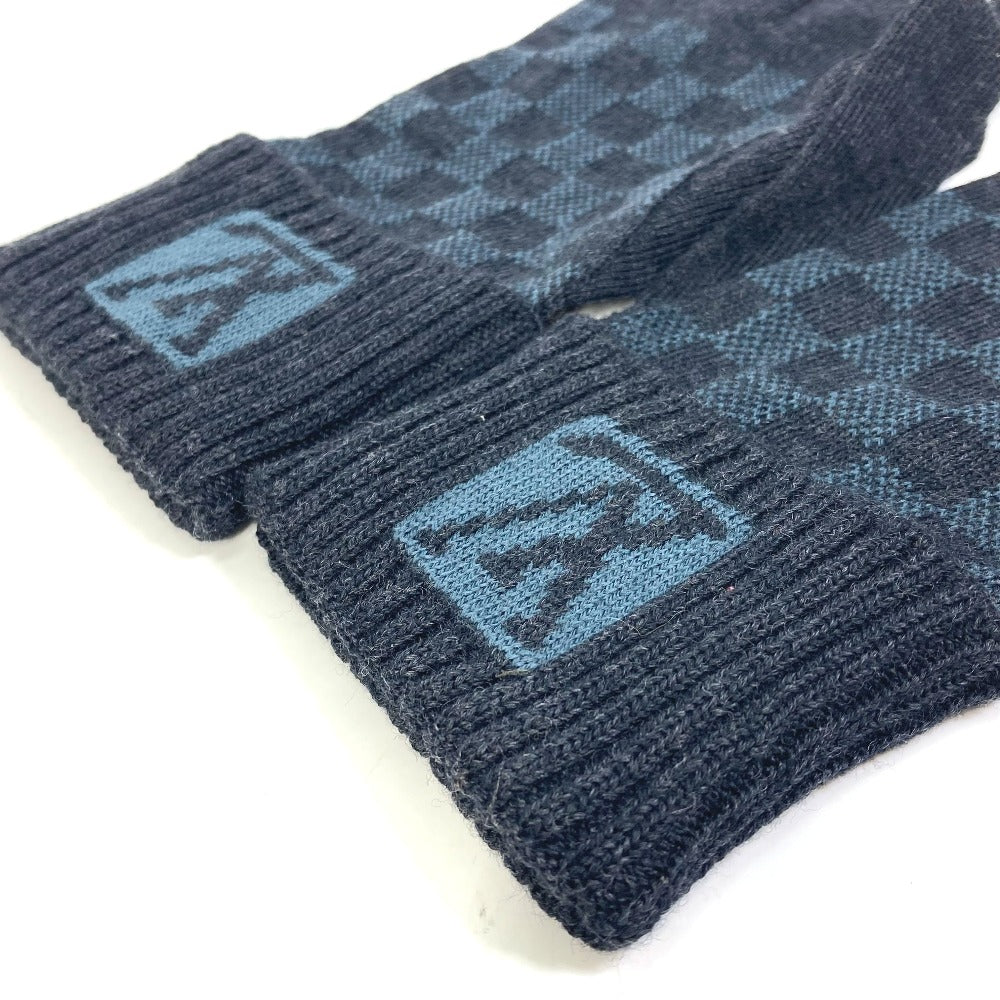 Louis Vuitton gloves Gon Petit Damier Wool Gray Apparel