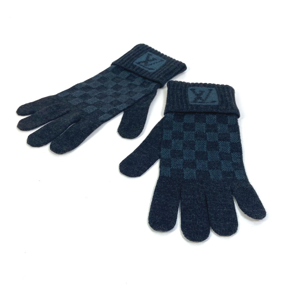 Louis Vuitton gloves Gon Petit Damier Wool Gray Apparel