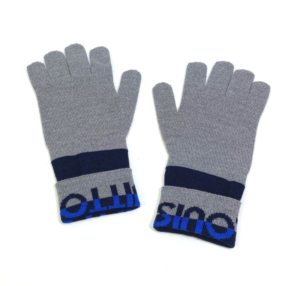 Louis Vuitton Glove M71247 Gon Horizon Wool Gray Apparel