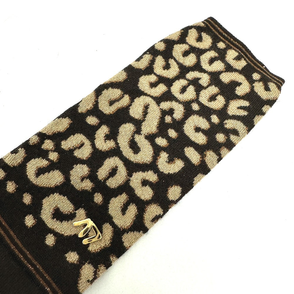 Louis Vuitton Glove M58347 Cashmere Silk glitter Brown Handbag