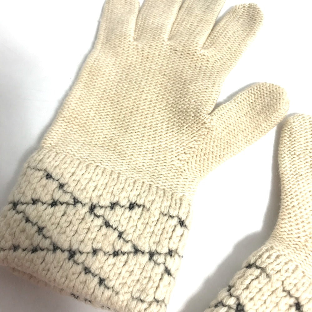 Louis Vuitton gloves M58363 Cashmere Gon Maltage Wool Beige Handbag