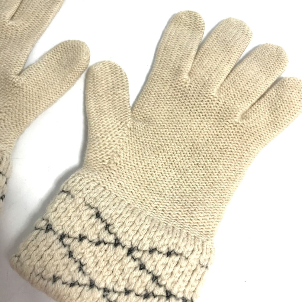 Louis Vuitton gloves M58363 Cashmere Gon Maltage Wool Beige Handbag