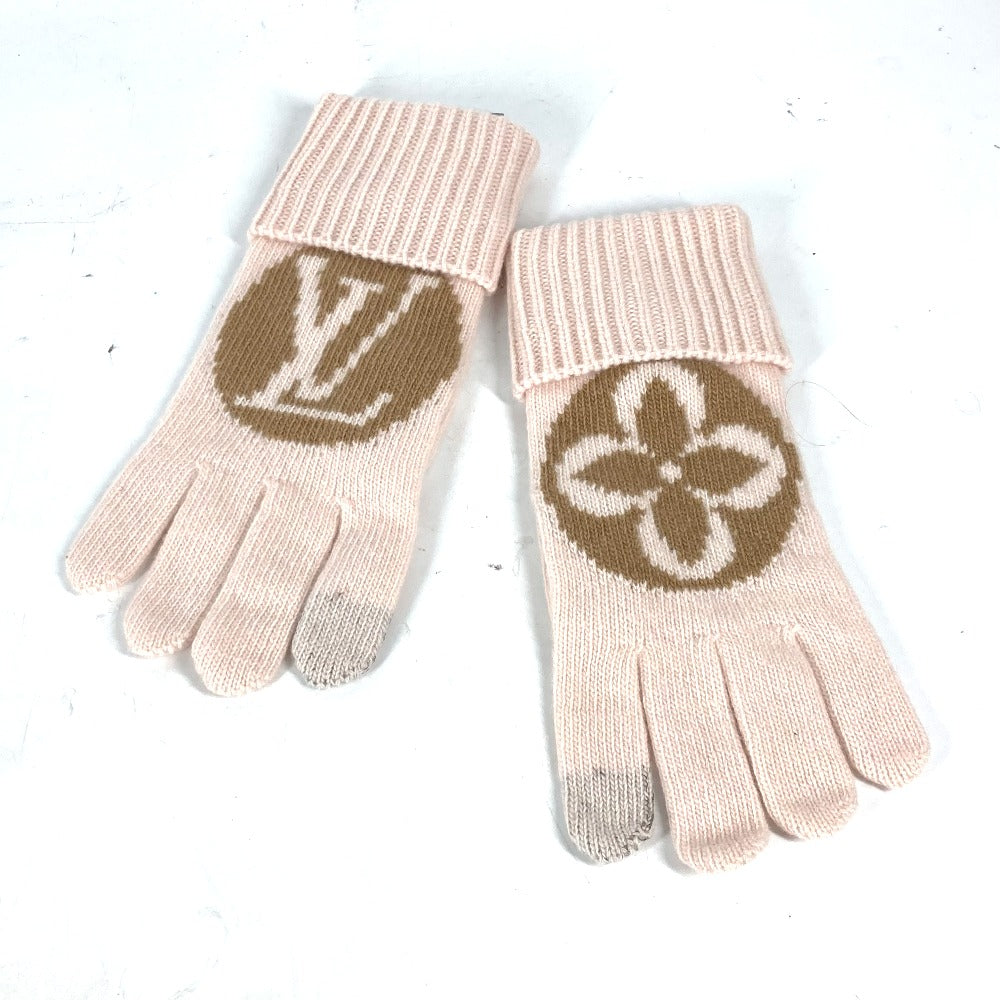 Louis Vuitton gloves M79254 flight mode Globe Wool Beige Apparel