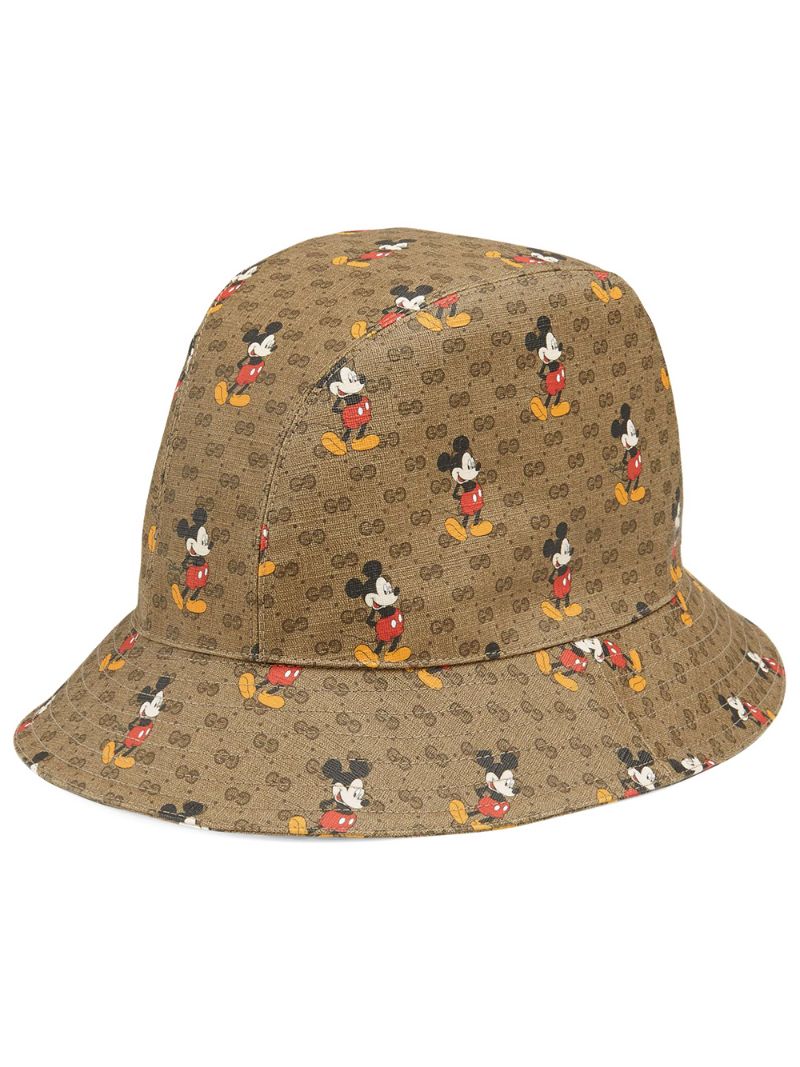 Gucci - x Disney Mickey Mo hat - men - Leather/Canvas - S, M, L, XL - NEUTRALS