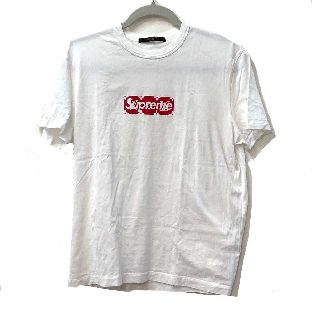 Louis Vuitton Short sleeve T-shirt SUPREME Cotton White Logo Apparel