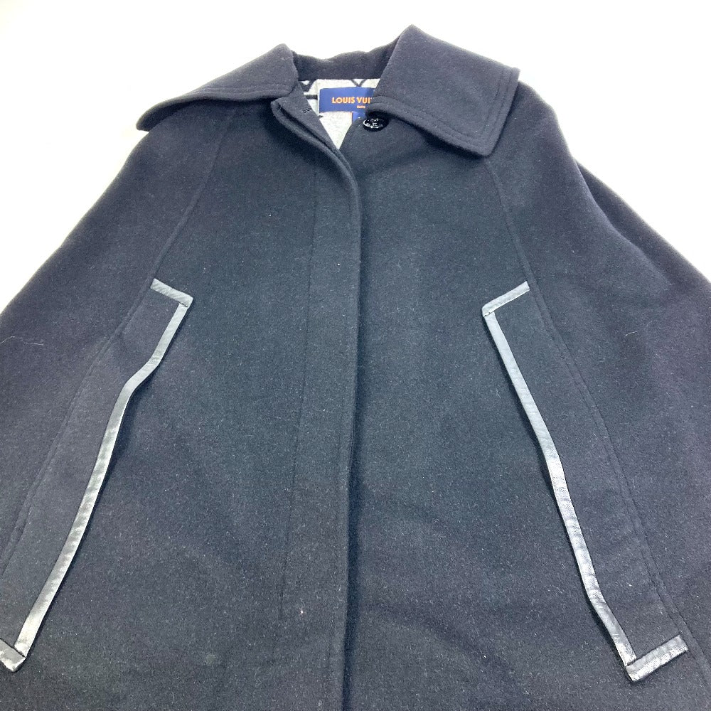 Louis Vuitton poncho FKCO04 Giant cloak coat Monogram Wool Black Apparel