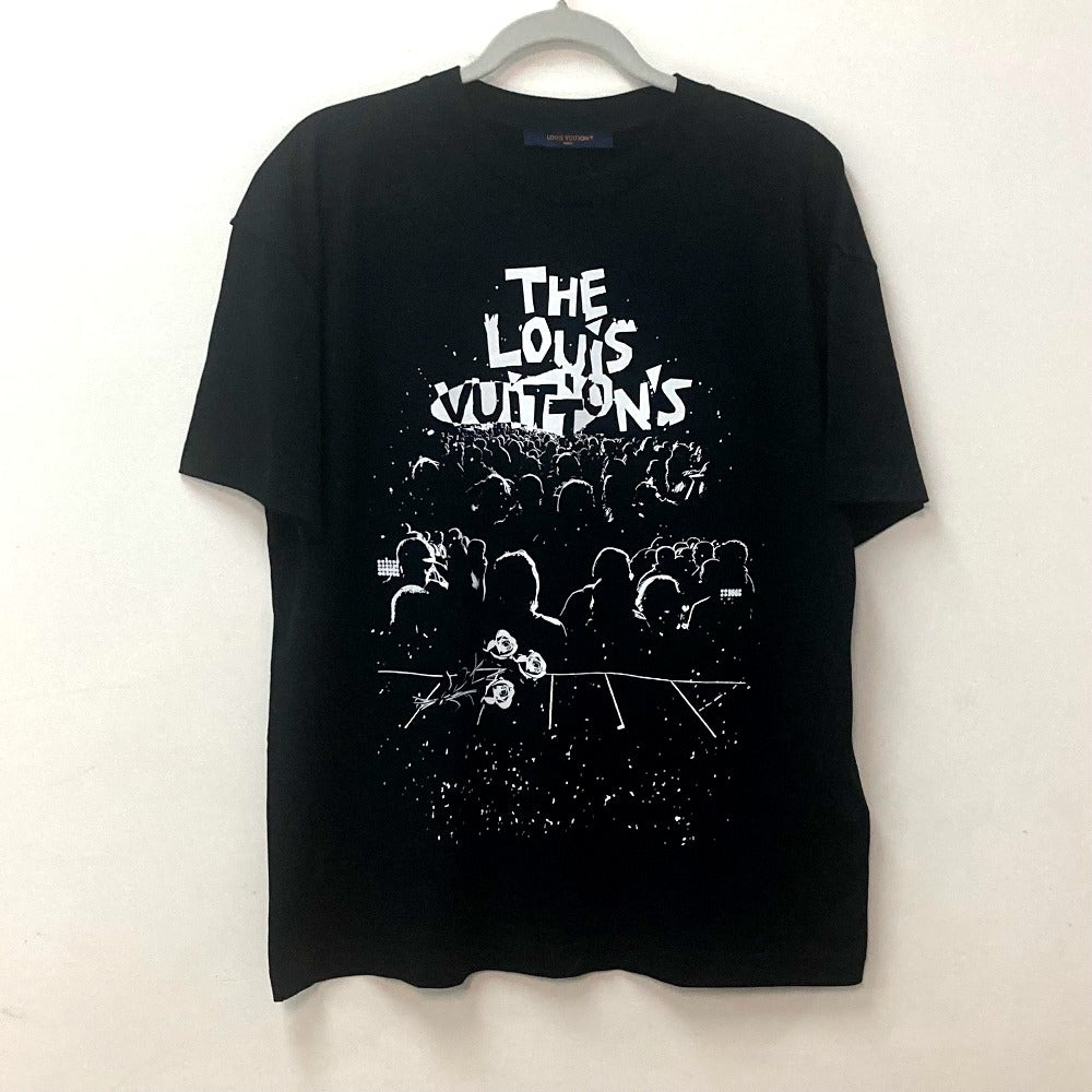 Louis Vuitton Short sleeve T-shirt 1AARPB Concert Cotton Black Apparel
