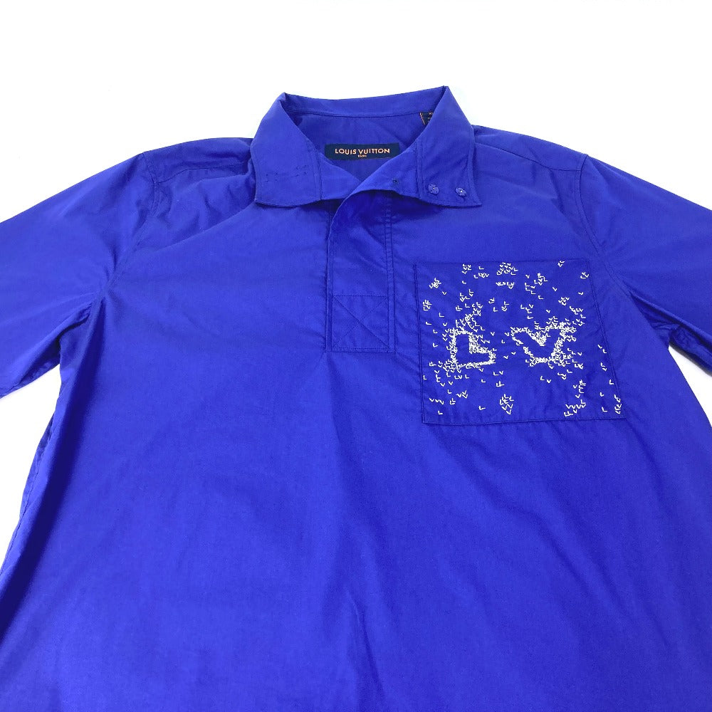 Louis Vuitton Short sleeve shirt 22Stainless Steel Nylon Cotton Blue Apparel