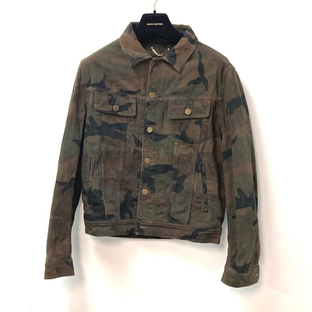 Louis Vuitton Jacket 1A3FE5 SUPREME camouflage Denim Cotton Green Apparel