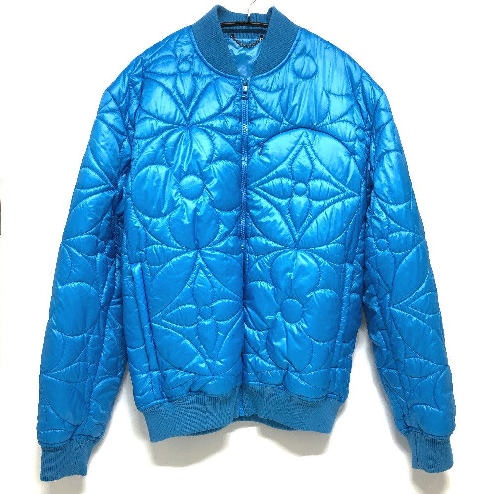 Louis Vuitton Down jacket RM221Q flower 50 Quilted Nylon Blue Apparel