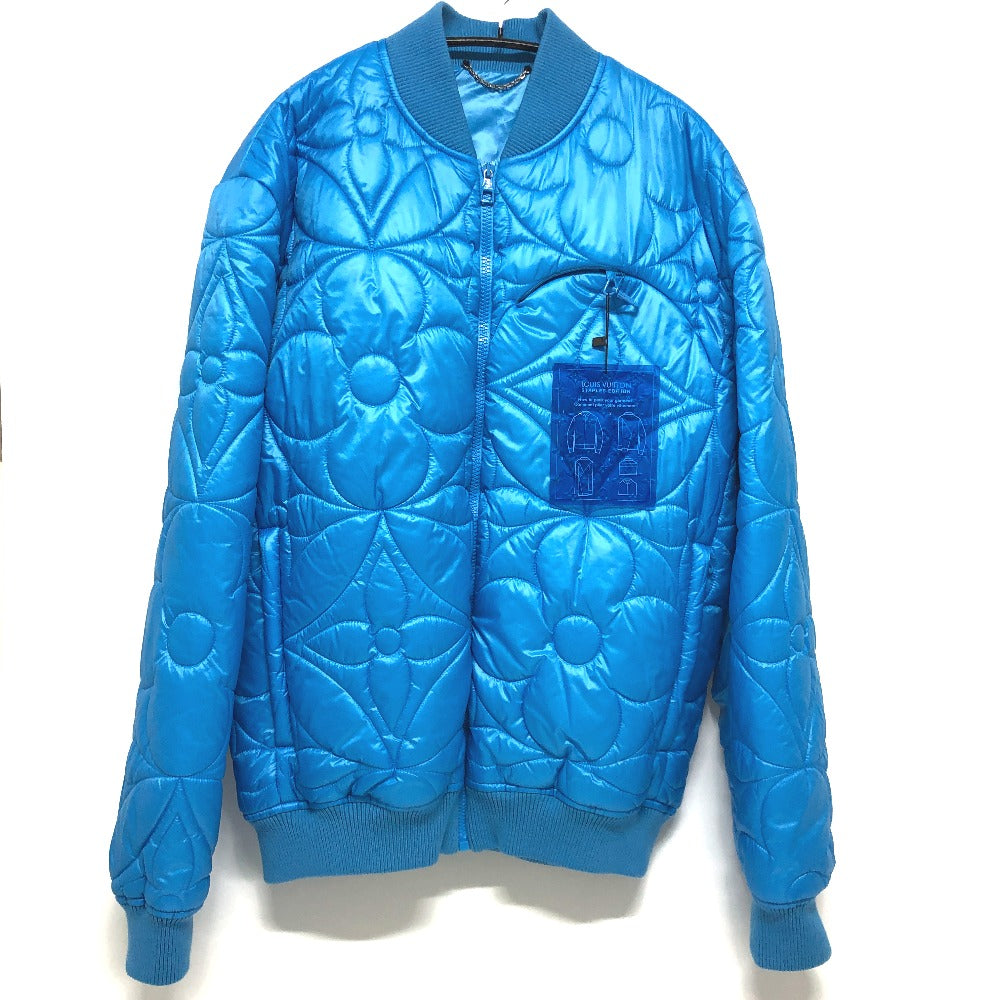 Louis Vuitton Down jacket RM221Q flower 50 Quilted Nylon Blue Apparel