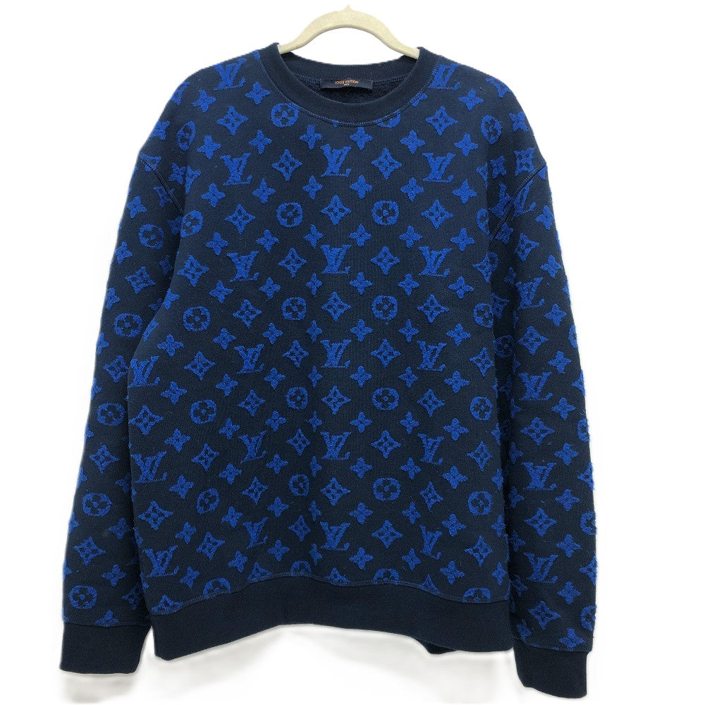 Louis Vuitton sweat RM192M Full jacquard XL Monogram Cotton Blue Apparel