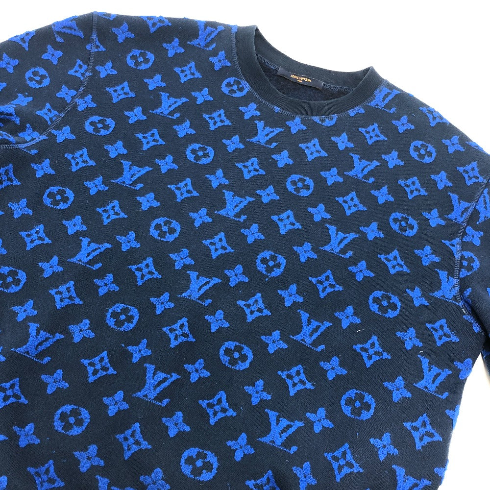 Louis Vuitton sweat RM192M Full jacquard XL Monogram Cotton Blue Apparel