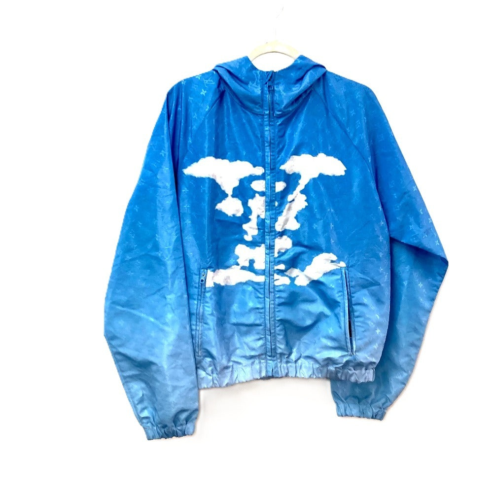 Louis Vuitton Jacket 1A8A7O Polyester Clouds Windbreaker Monogram Nylon Blue Apparel