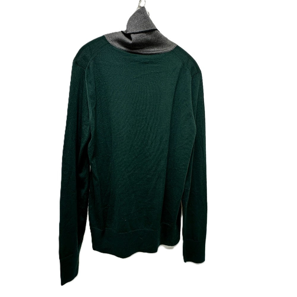 Louis Vuitton sweater High neck Bicolor S Wool Green Apparel