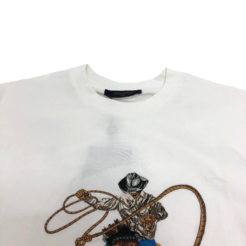 Louis Vuitton Short sleeve T-shirt 1AFXNM Graphic Cotton White Apparel