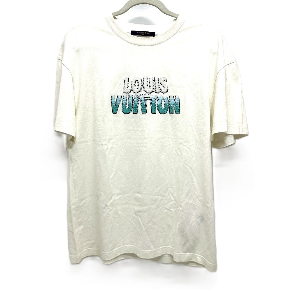 Louis Vuitton Short sleeve T-shirt RM232M NPG Cotton White Logo Apparel