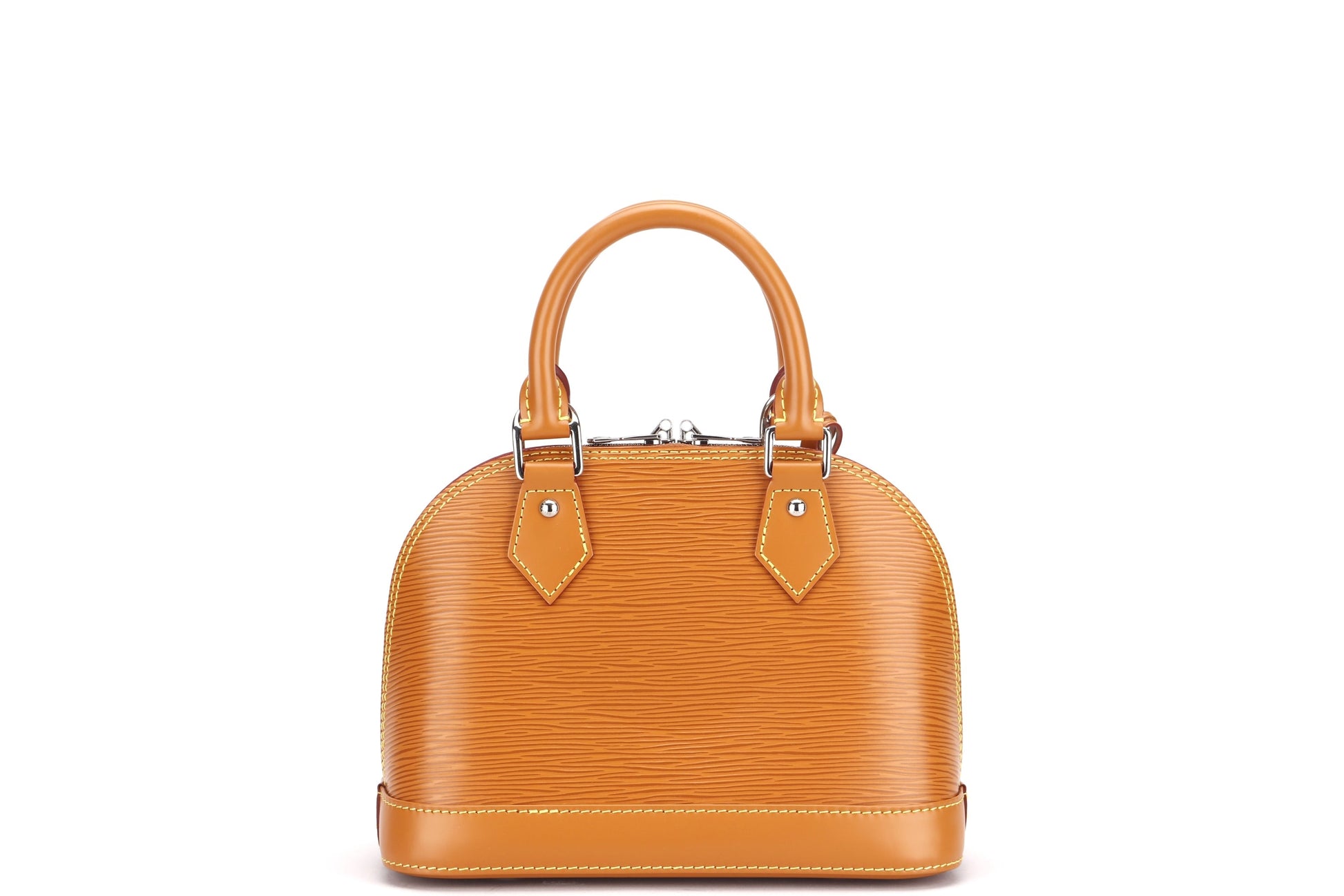 LOUIS VUITTON M57540 ALMA BB, GOLD MIEL EPI LEATHER, WITH STRAP, KEYS, LOCK, DUST COVER & BOX