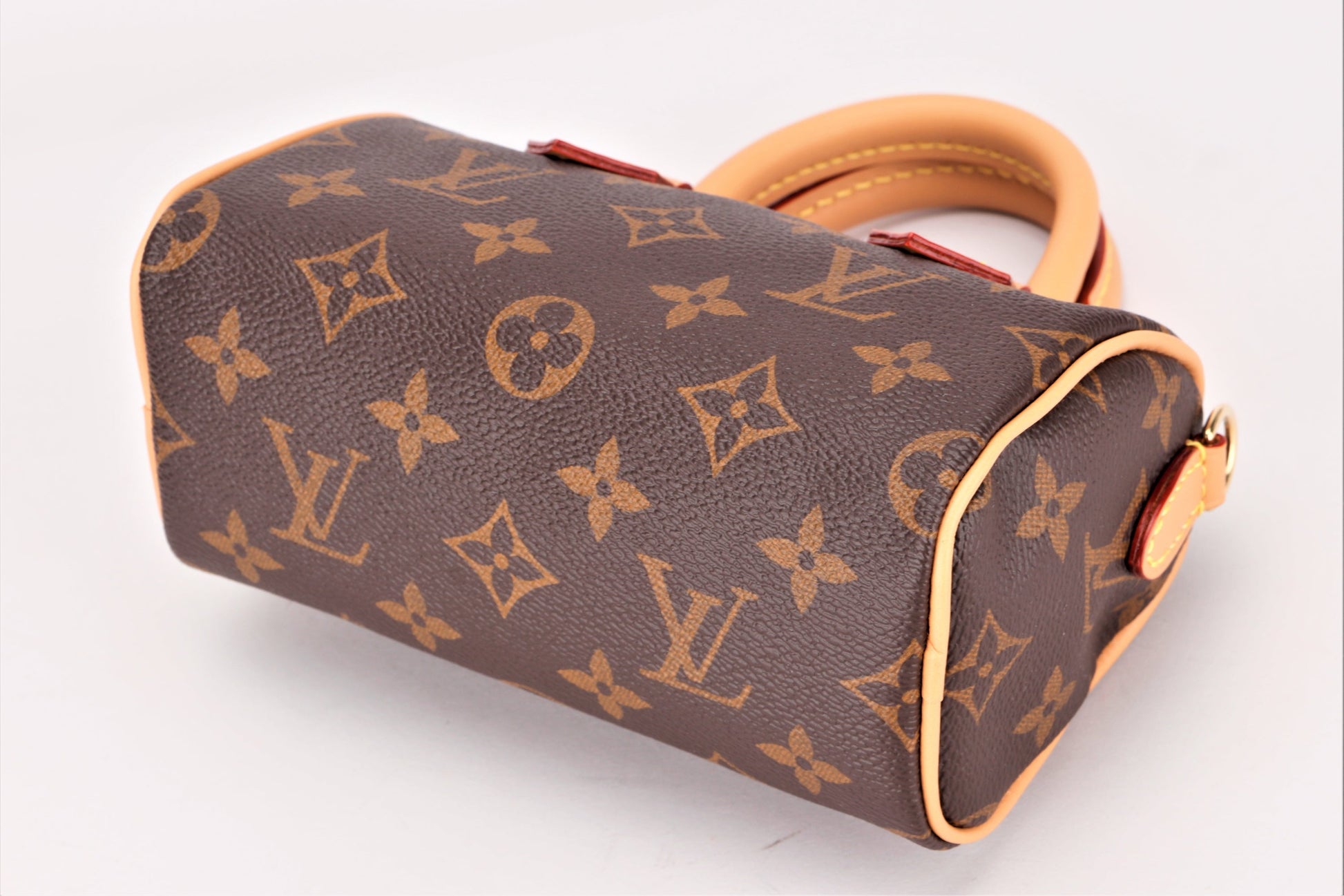 LOUIS VUITTON M81085 NANO SPEEDY MONOGRAM CANVAS, WITH STRAP, DUST COVER & BOX
