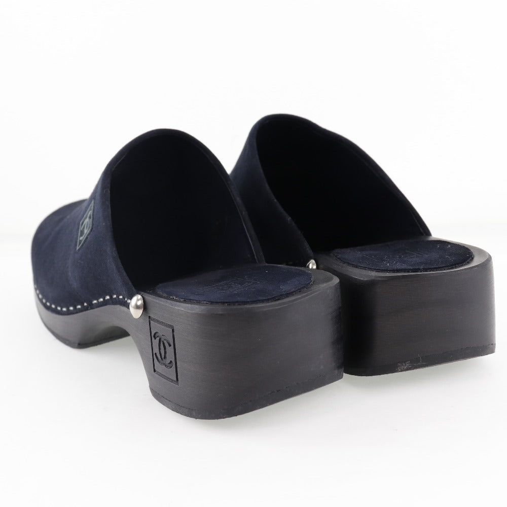 CHANEL Sandals G21635X01036 Suede black 04A unisex(Unisex) 36  
