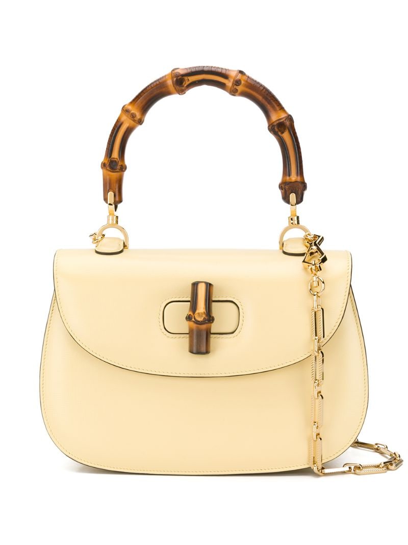 Gucci - bamboo top handle bag - women - Calf Leather - One Size - yellow