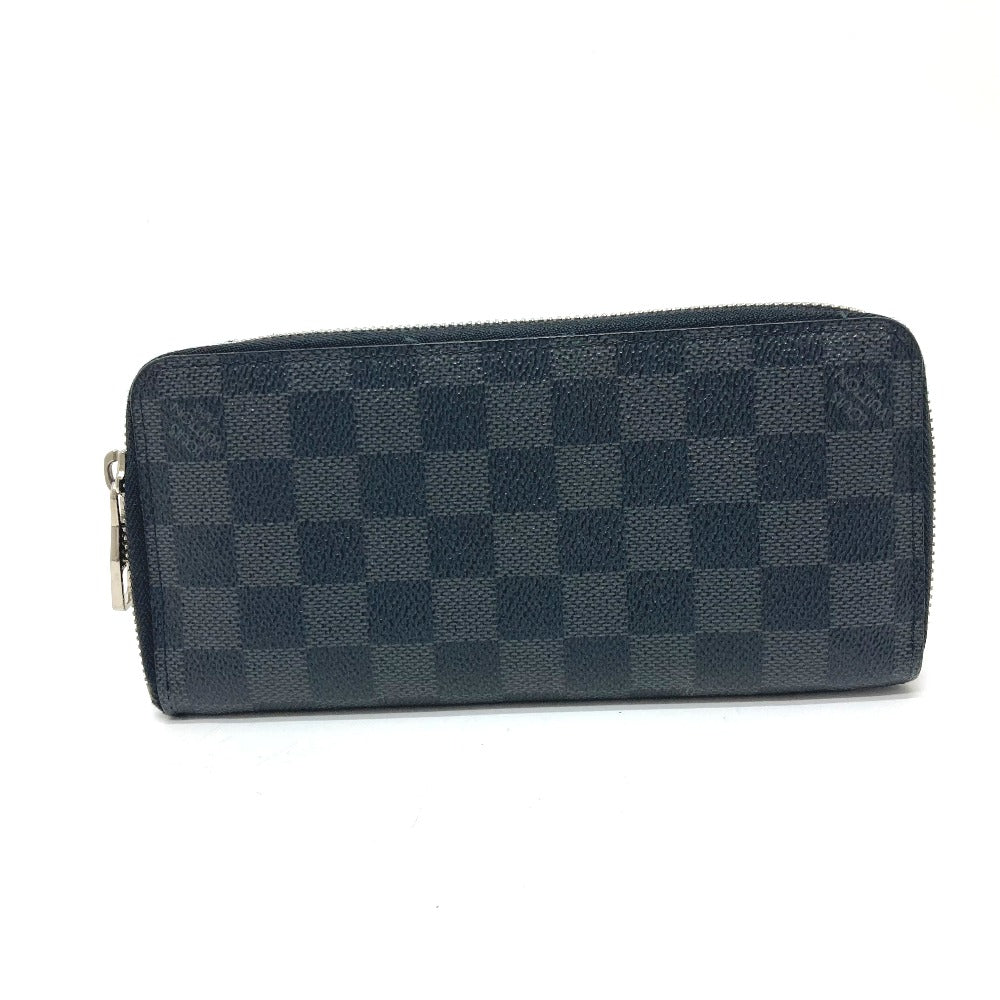 Louis Vuitton Long Purse N63095 Damier Grafitto Canvas Black Wallet Case