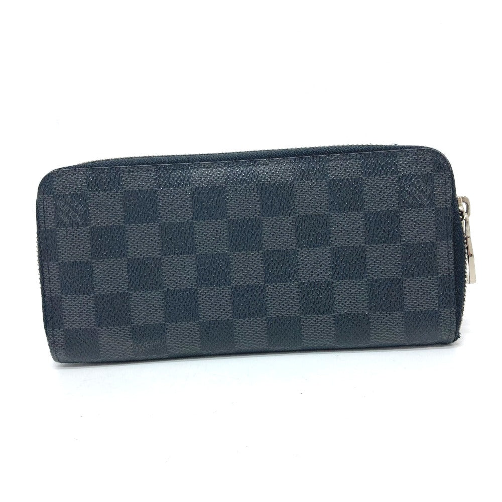 Louis Vuitton Long Purse N63095 Damier Grafitto Canvas Black Wallet Case