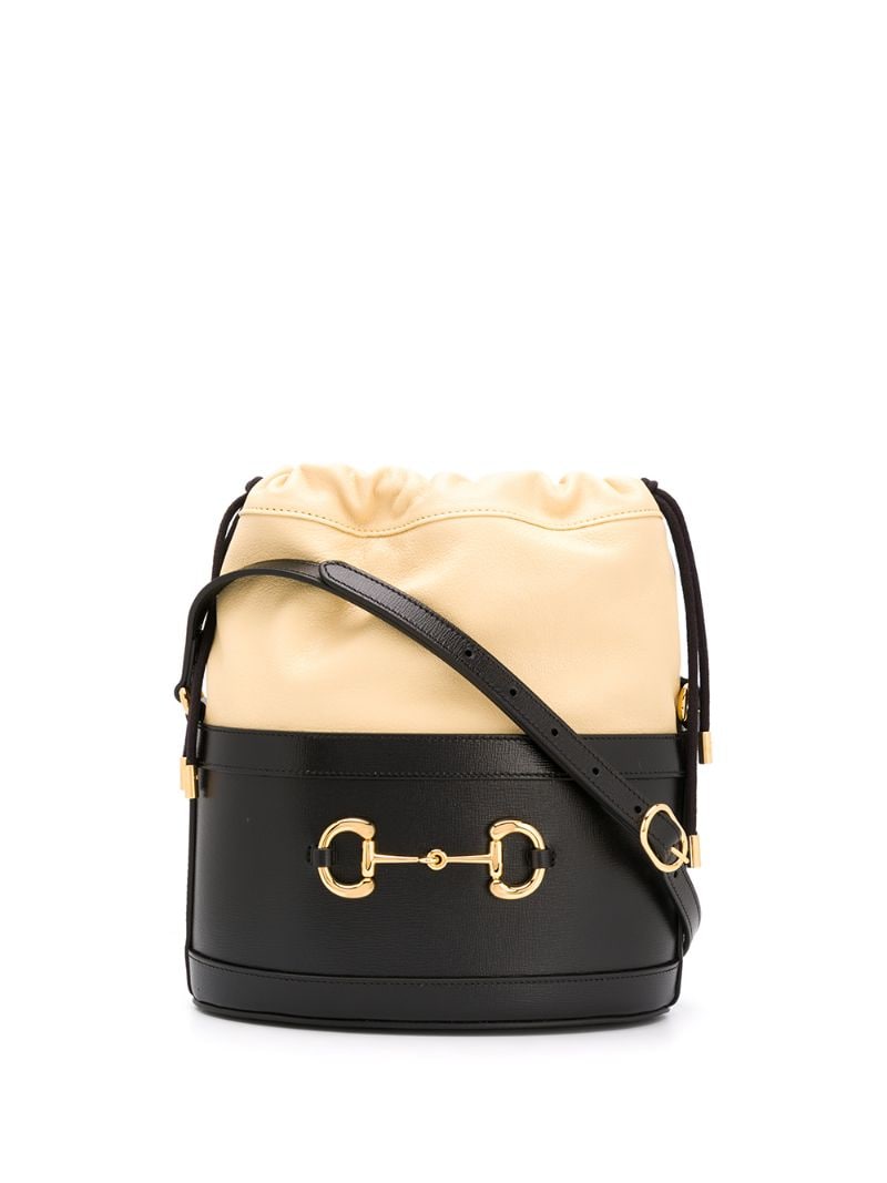 Gucci - Gucci 1955 Horsebit bucket bag - women - Leather - One Size - Black
