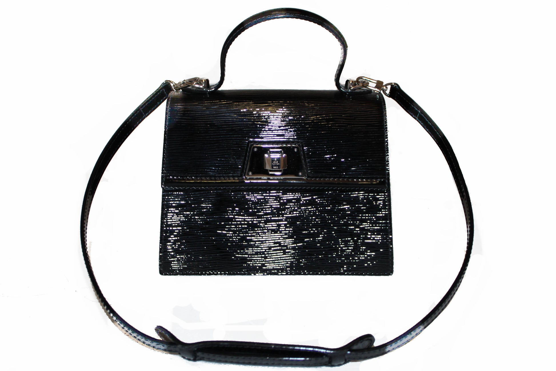 Louis Vuitton Black Electric Epi Leather Sevigne PM Bag