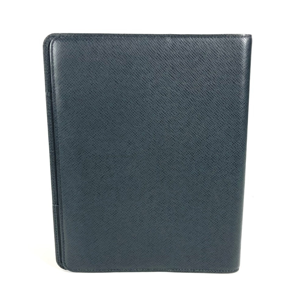 Louis Vuitton Note cover R20409 Taiga Leather Black Handbag 16