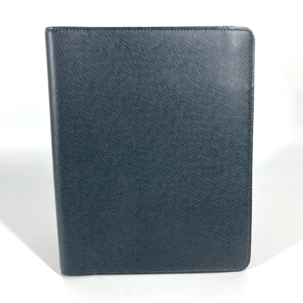 Louis Vuitton Note cover R20409 Taiga Leather Black Handbag 16