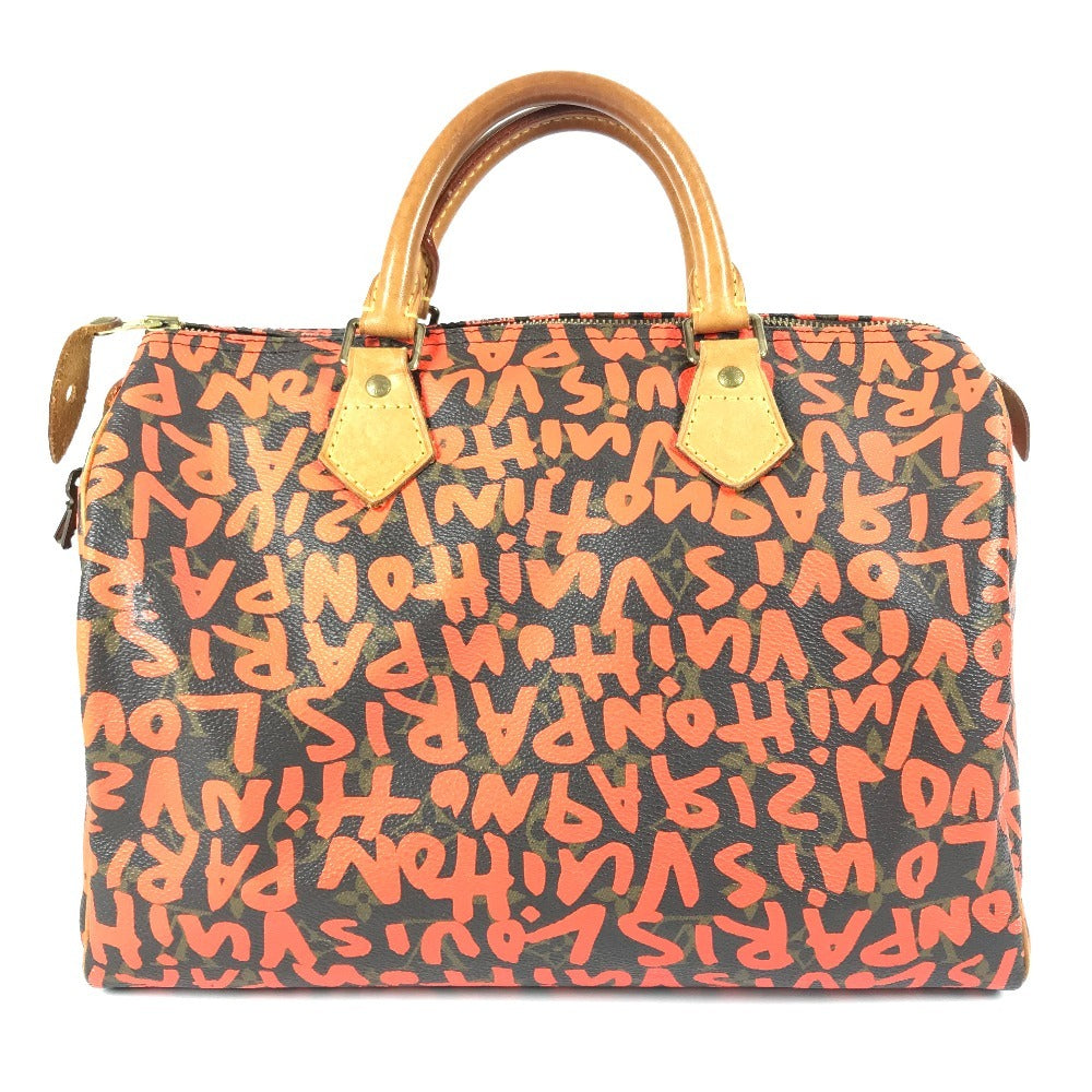 Louis Vuitton Boston Duffel M93705 MonogramGraffitiCanvas graffiti Orange Speedy Travel Bag