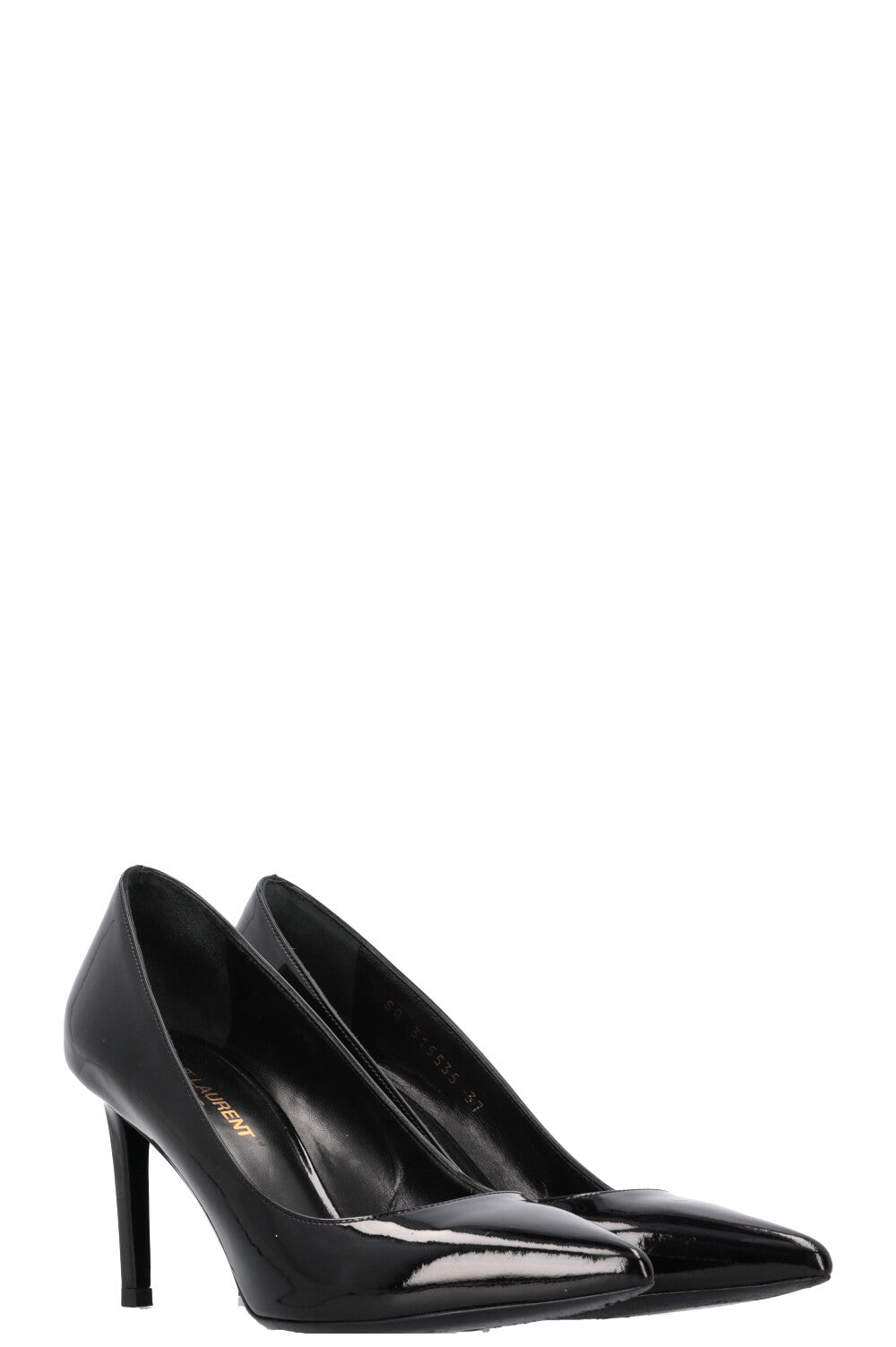Anja Heels Patent Black Shoes