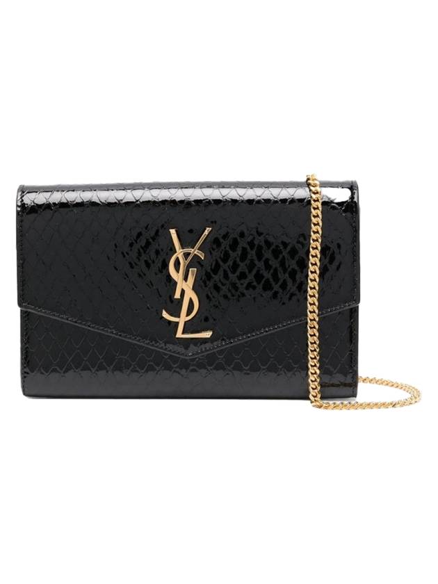 YSL Saint Laurent Saint Laurent Trending Envelope Wallet Clutch Bag Black Mini