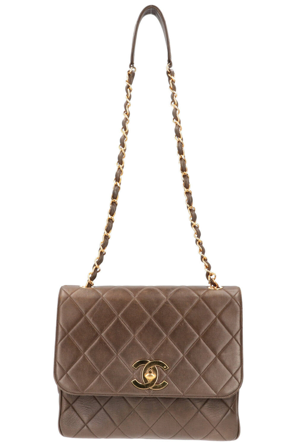 Chanel   Flap Bag Brown