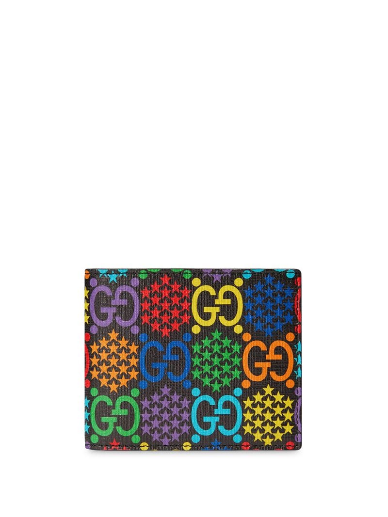 Gucci - GG Psychedelic print wallet - men - Leather/Canvas - One Size - Black