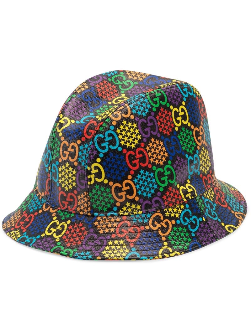 Gucci - GG Psychedelic fedora hat - unisex - Canvas - S, M, L - Black