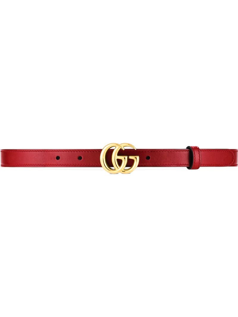 Gucci - GG marmont belt - women - Leather - 65, 70, 80, 85 - Red