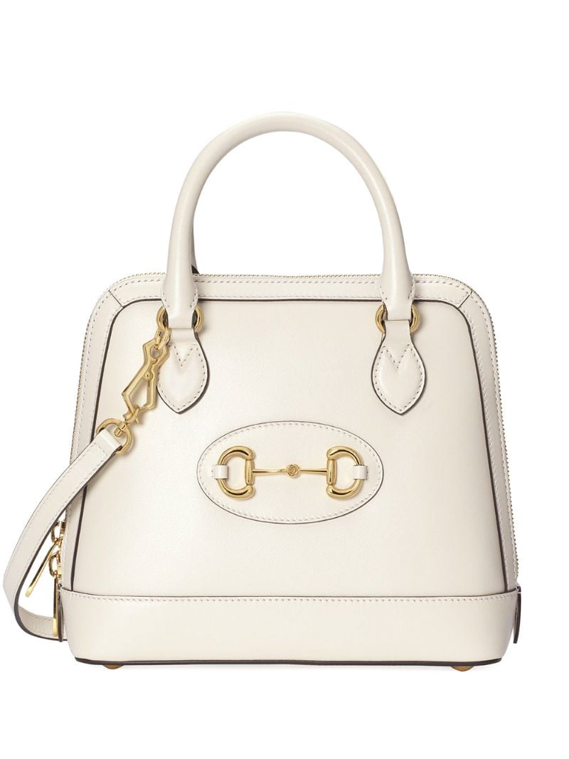 Gucci - Gucci 1955 Horsebit tote bag - women - Cotton/Leather/metal - One Size - White