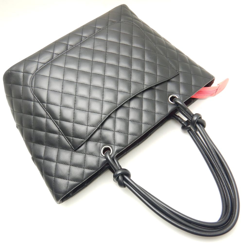 Chanel Tote Bag Cambon Line Calf Black Large