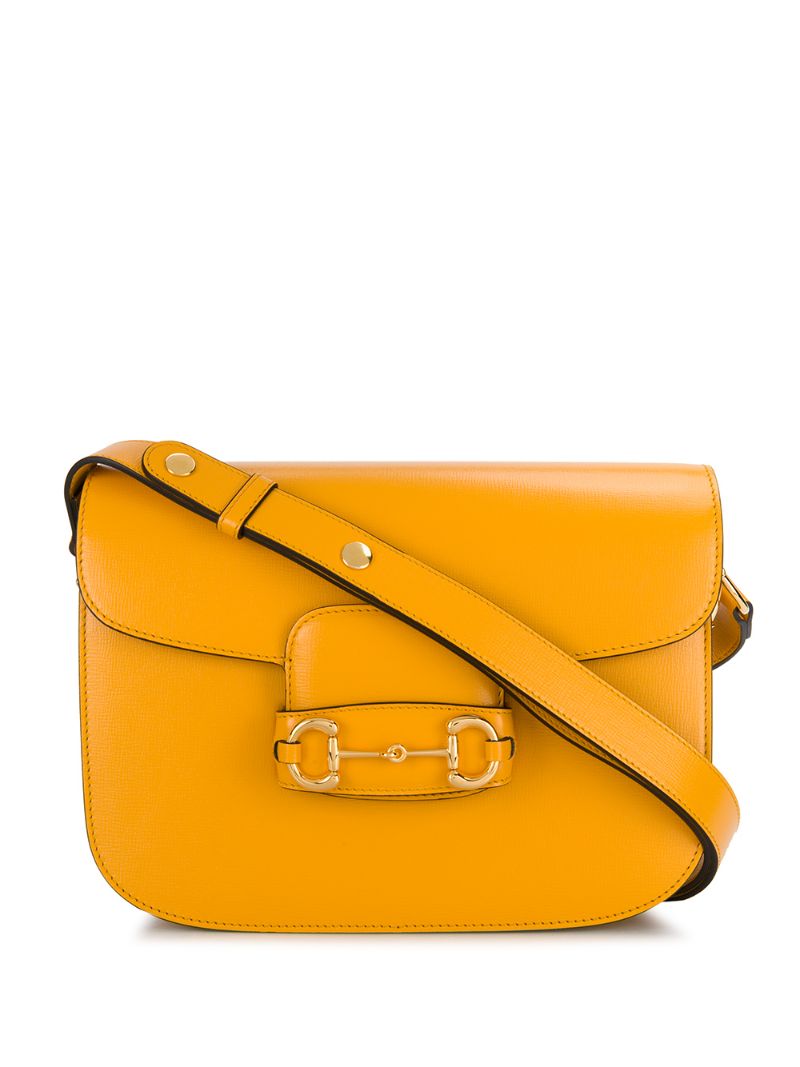Gucci - Gucci 1955 Horsebit shoulder bag - women - Leather - One Size - yellow